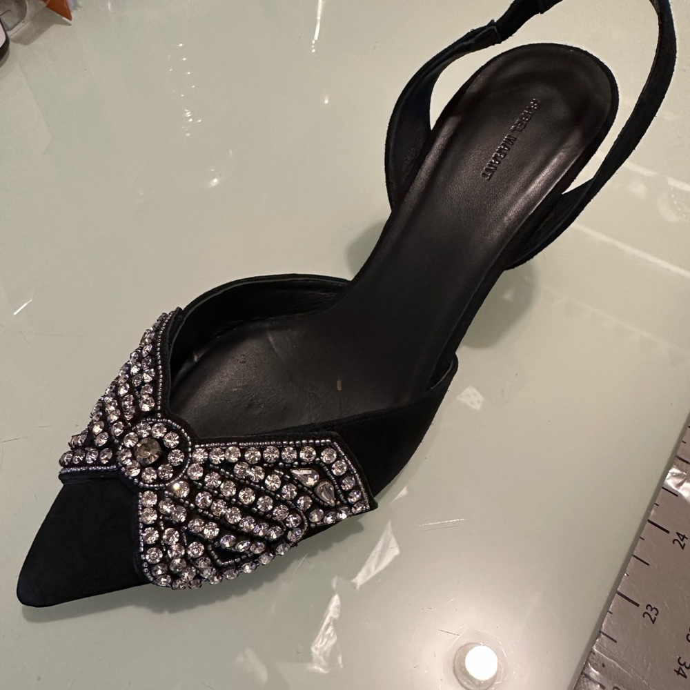 Pre Owned Isabel Marant Designer Pagda Kitten Heel Shoe Size 37 - Picture 4 of 7